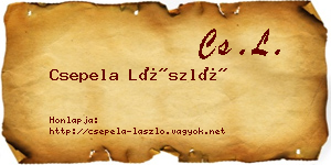 Csepela László névjegykártya